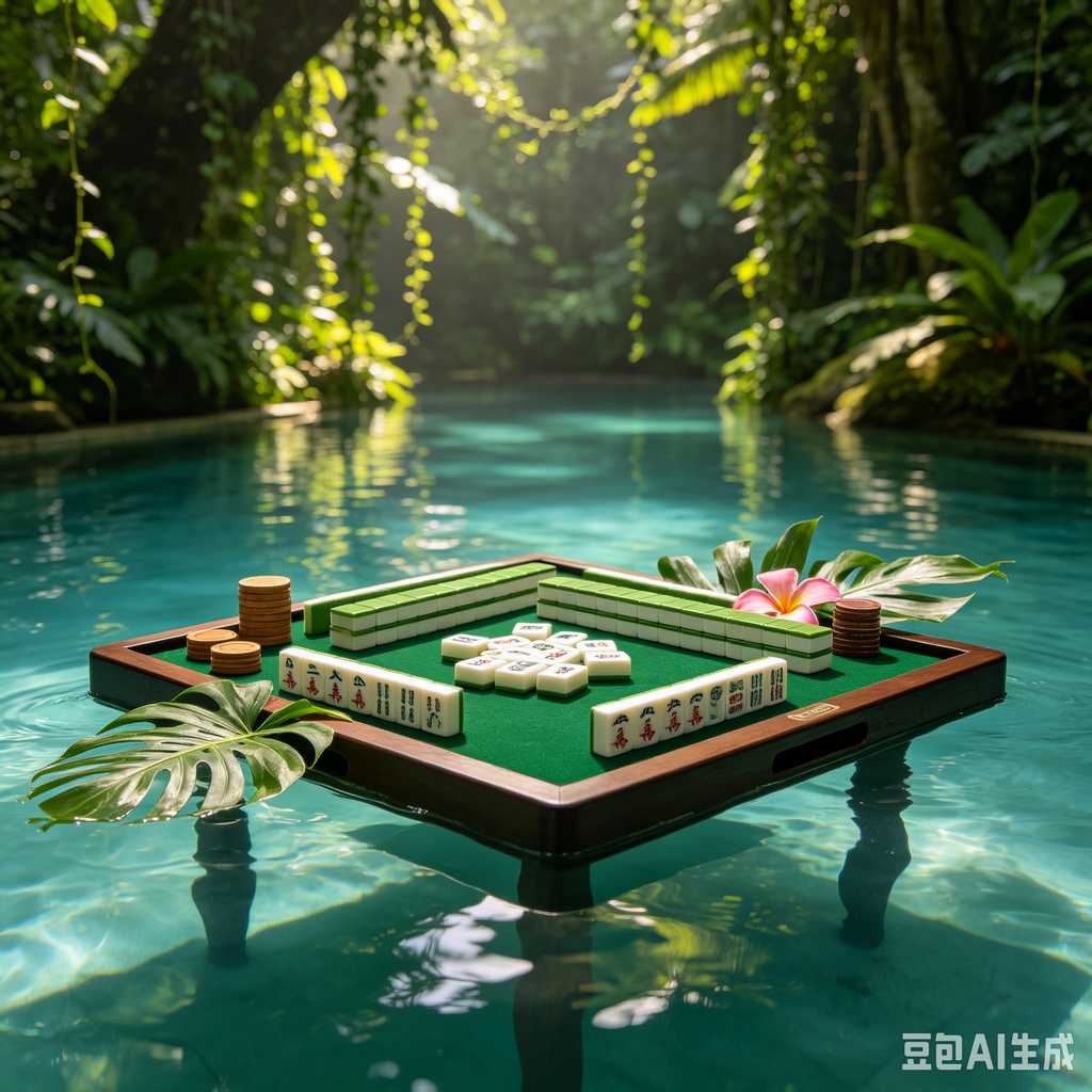 floral design mahjong set