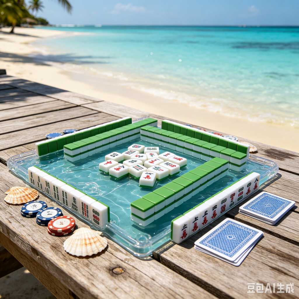 minimal text mahjong set