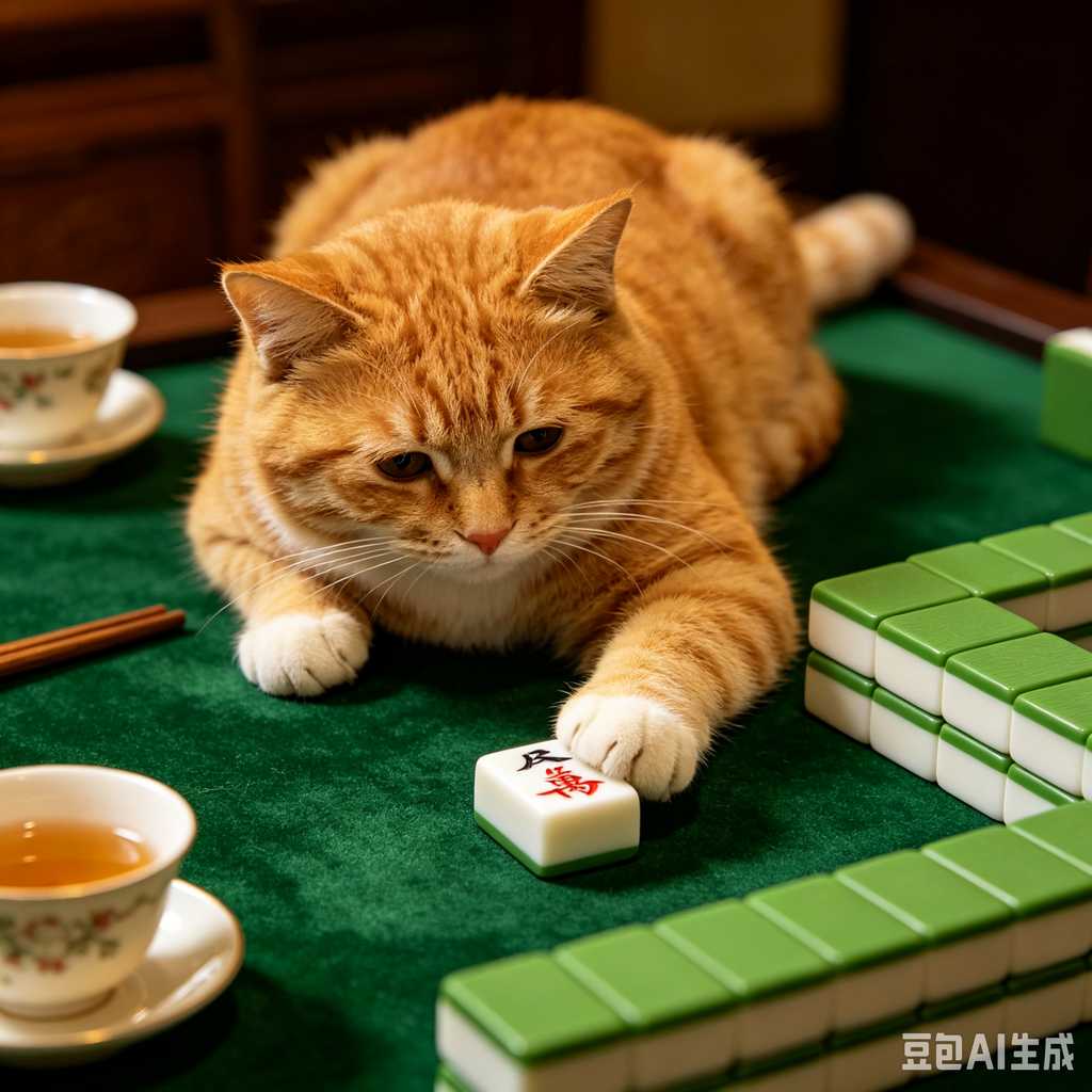 carved pattern mahjong set
